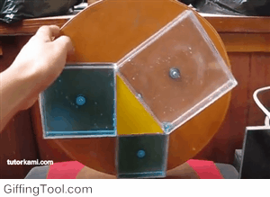 Gif image proving teorem pythagoras in an innovative way