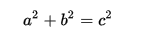 Formula teorem pythagoras a² + b² = c²